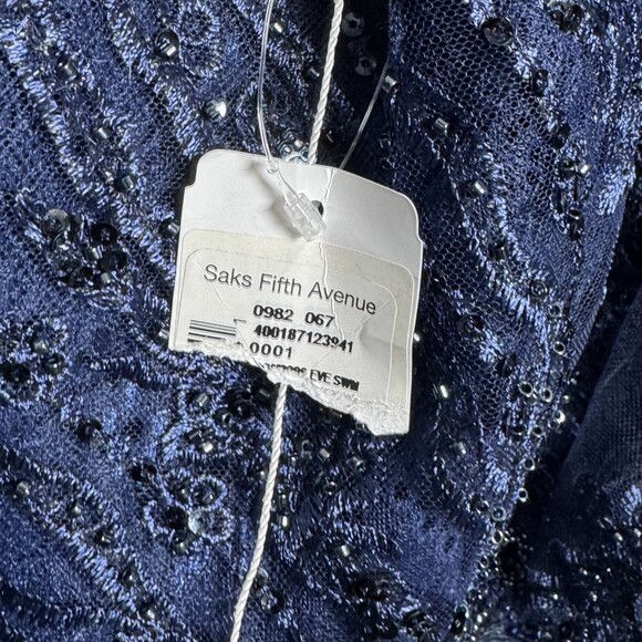 Mac Duggal Dress Gown 18 Embellished Illusion Flutter Sleeve A-Line 20301 NWT - Picture 14 of 15